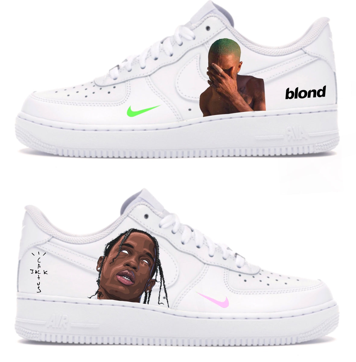 custom travis scott af1